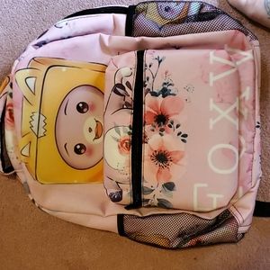 Kids pink foxy back pack never used
